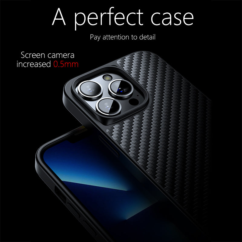 For iPhone 13 Pro 6.1 inch Kevlar Fiber TPU Drop-resistant Cover Magnetic Anti-scratch Phone Case For iPhone 13 Pro 6.1 inch Kevlar Fiber TPU Drop-resistant Cover Magnetic Anti-scratch Phone Case